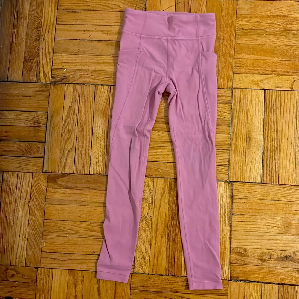 Athleta Girl pink leggings size XS/6